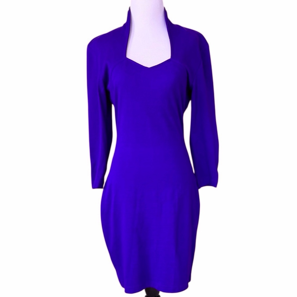 SUNSET PLAZA Vintage Purple Dress